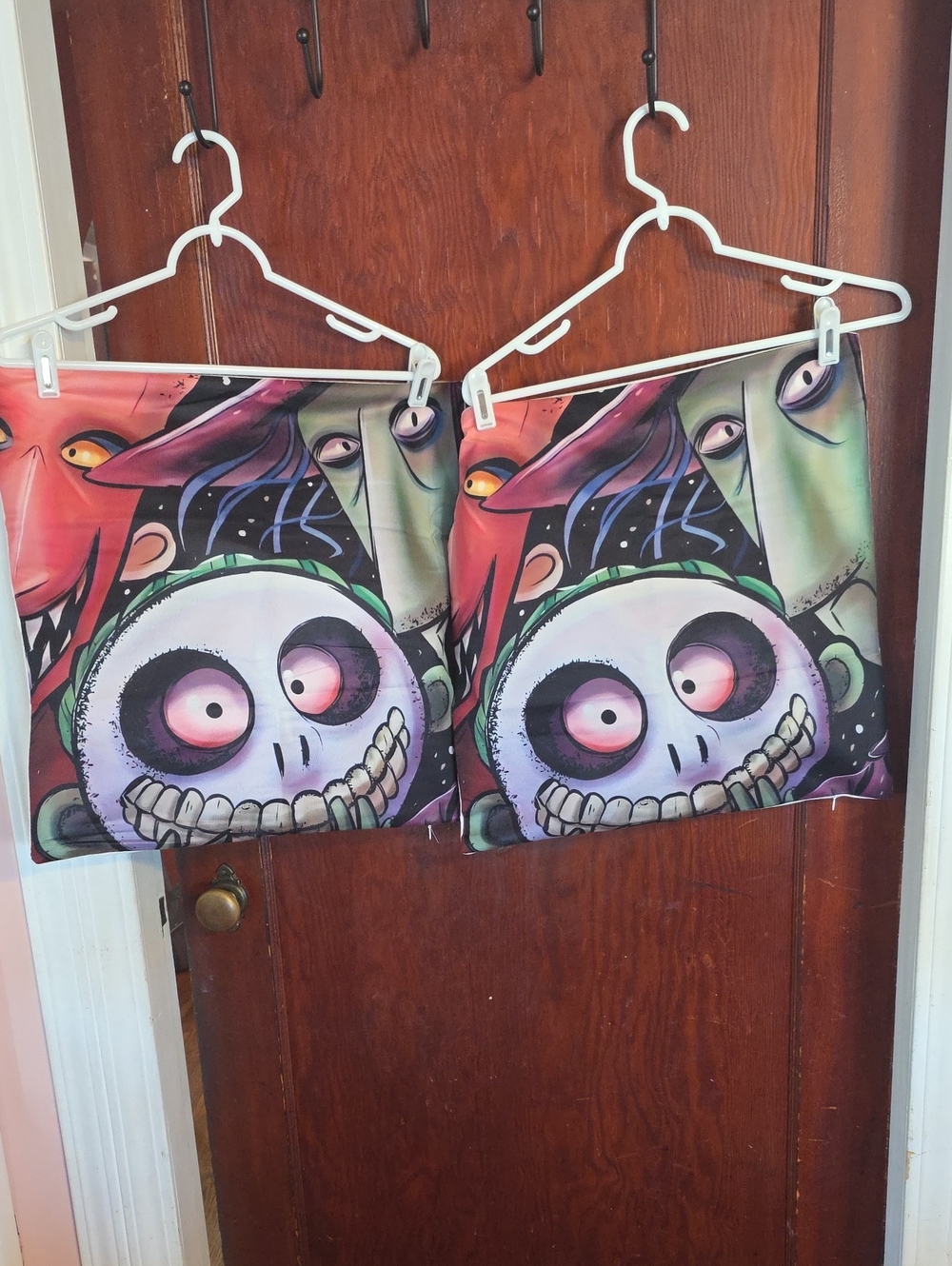 Nightmare Befire Christmas Pillow Covers- Decorative Spooky Skull Design